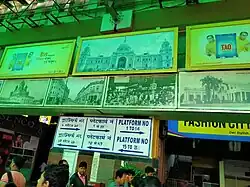 Connecting shaded passage between north and south building made in early 2000's