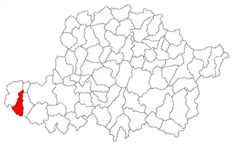 Location in Arad County