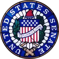 Stained glass window in Capitol