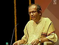 R. Ganesh sharing his thoughts on documentary on the making of theatrical play based on Parva (novel)