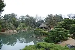 View of the Shōkin-tei from the Geppa-rō Pavilion