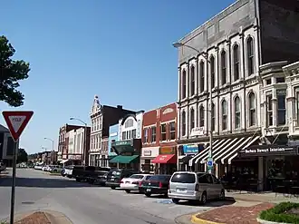 Fountain Square in Bowling Green, a base of GM's Corvette production