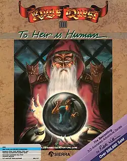 Cover art showing a wizard looking into a crystal ball where a young man appears trapped