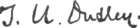 Thomas Underwood Dudley's signature