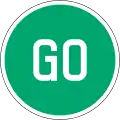 Temporary go signs