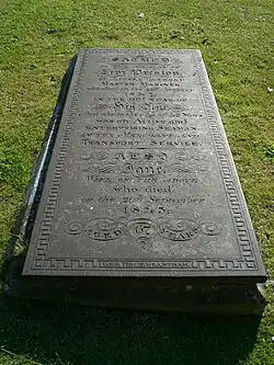 Slate tomb-slab, St Wulfram's Church, Grantham, Lincolnshire. Swithland slate by George Holt
