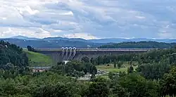 The dam view from NE.