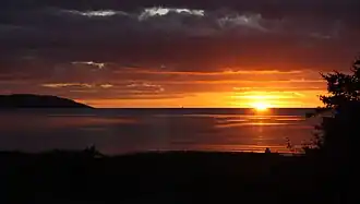 Sunset over Laholm Bay