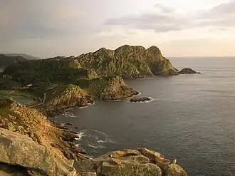 Cliffs on the Atlantic side of Cíes