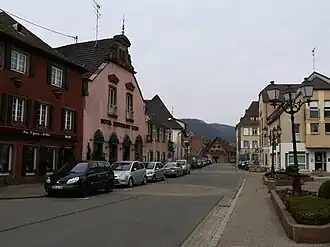 The main road through Soultzmatt