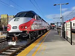 Caltrain South County Connector train