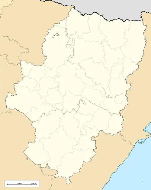 Fraga is located in Aragon
