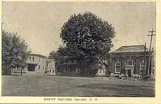 1909 image of Depot Square in Sparkill.