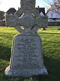 Gravestone of comedian, writer and actor Spike Milligan, including his epitaph