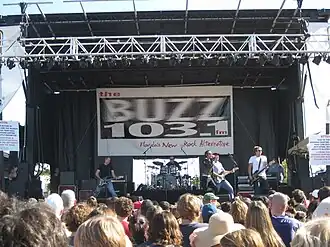 Sponge in 2008. From left to right: Kyle Neely, Billy Adams, Vinnie Dombroski, Andy Patalan, and Tim Krukowski.