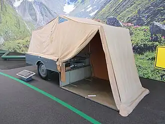 German Flip-out tent trailer from 1935