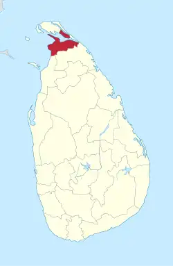 Location within Sri Lanka