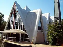 St Kevin's Catholic Church, with its distinctive tent-like architecture
