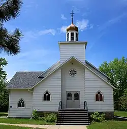 St. Demetrius Ukrainian Catholic Church in Fairfield, which originally stood in Ukraina