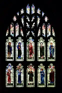 East window, 1896, St Germans Priory, Cornwall