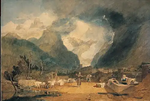 St Huges Denouncing Vengeance on the Shepherd of Cormayer in the Valley of d'Aoust by J.M.W. Turner