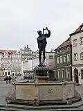 Apollo's Fountain at Poznań Market Square
