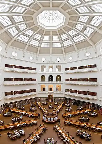 Image 54The State Library of Victoria's La Trobe Reading Room, Melbourne, Australia (from Portal:Architecture/Academia images)