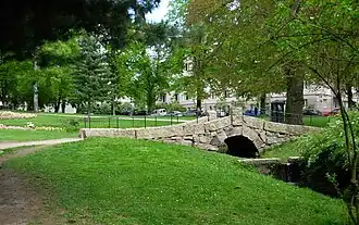 Stone bridge in St. Hanshaugen Park