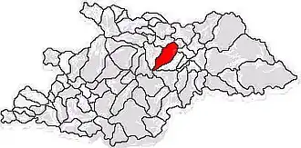 Location in Maramureș County