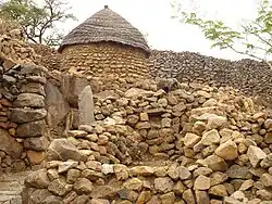 Dry-laid stone structure in Sukur, in the Adamawa State. Part of the UNESCO World Heritage Site