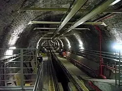 The tunnel between Beyoğlu and Karaköy station