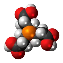 Space-filling model of the TCEP molecule