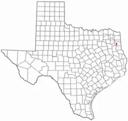 Location of Hallsville, Texas
