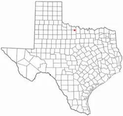 Location of Lakeside City, Texas