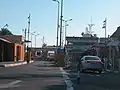 The entrance to the Israeli terminal from Eilat, Israel.