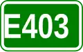 European route E403