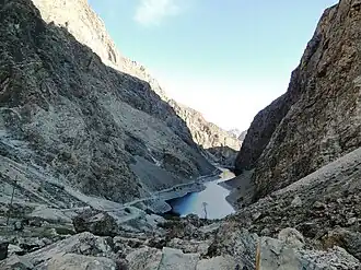 Mountain landscape in the Fan Mountains.Tadzhikistan
