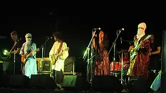 Tamikrest in concert with Dirtmusic, Azzano San Paolo, Italy, 19 July 2010