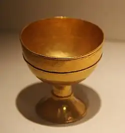 Gold stemmed cup from the tomb, National Museum of China.[9]