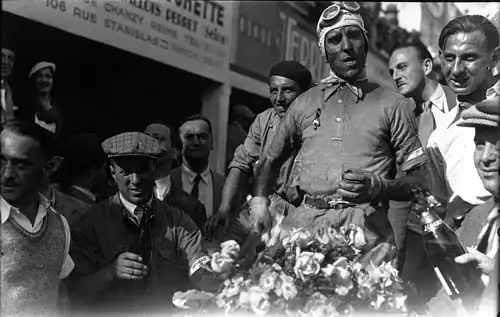 Winner Tazio Nuvolari