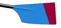 Image showing the rowing club's blade colours