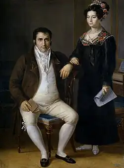 Don Pedro Benítez and His Daughter María de la Cruz, c.1820