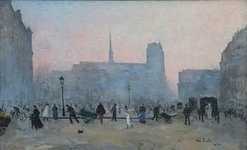 Street Scene near Notre Dame