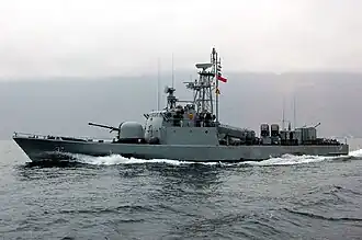A fast attack craft of the Chilean Navy