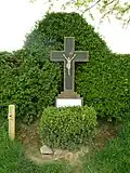 Field cross at the gallows of Margraten on which two alleged buckriders were hanged