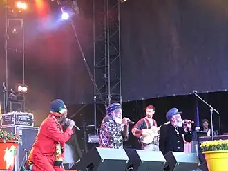 Performing at the Uppsala Reggae Festival, 2010