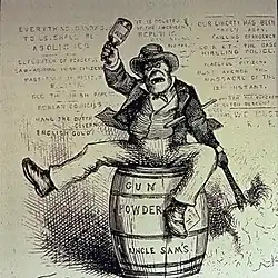 The Usual Irish Way of Doing Things 1871 sterotyped Irish cartoon