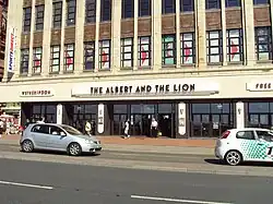 exterior of large mid-20th century public house