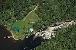 The Kipawa River Lodge at the mouth of the Kipawa River. It was the site for the movie The Silent Enemy.[5]