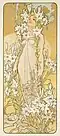 The Flowers: Lily, 1898, Alphonse Mucha